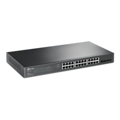 TP-Link 28-Port 10/100/1000Mbps JetStream Gigabit Smart Switch with 24-Port PoE+