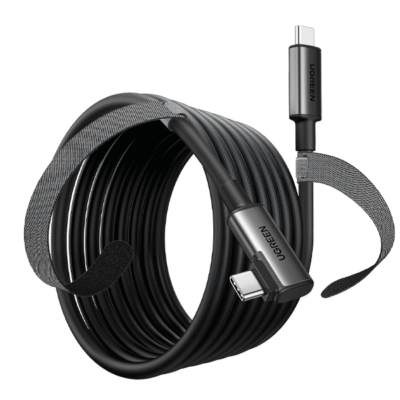 UGREEN Right Angle USB-C to USB-C Link Cable 5m (Black) – UG-90629